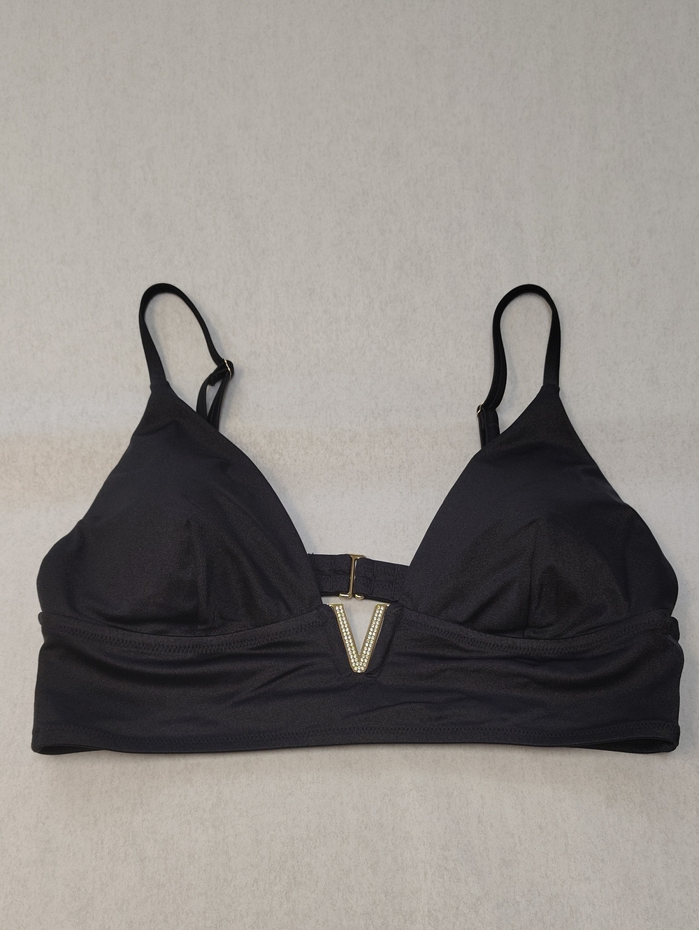 Victoria's Secret Black V Hardware Bikini Bralette